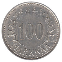 Финляндия 100 марок 1958 год 