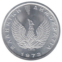 Греция 10 лепт 1973 год (UNC)