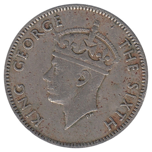 Маврикий 1/4 рупии 1950 год