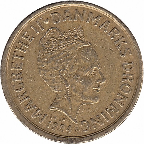 Дания 20 крон 1994 год