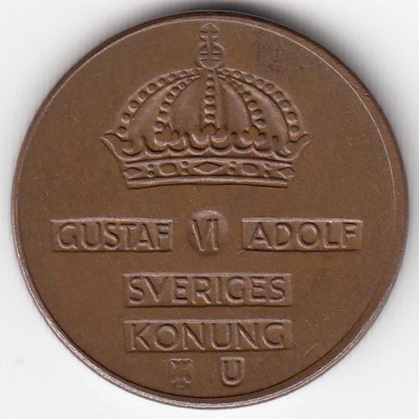 Швеция 2 эре 1970 год