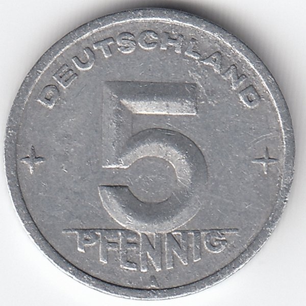 ГДР 5 пфеннигов 1949 год