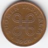 Финляндия 5 пенни 1966 год