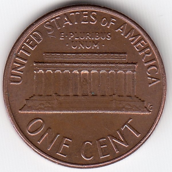 США 1 цент 1976 год (D)
