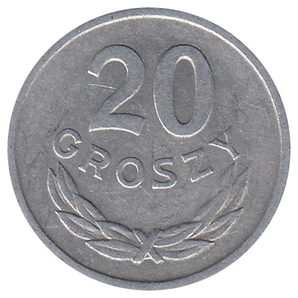 Польша 20 грошей 1963 год