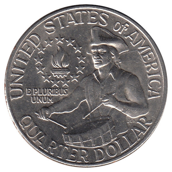 США 25 центов 1976 год (D) UNC