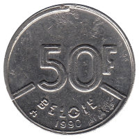 Бельгия (Belgie) 50 франков 1990 год
