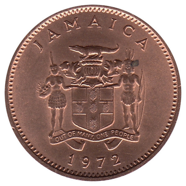 Ямайка 1 цент 1972 год