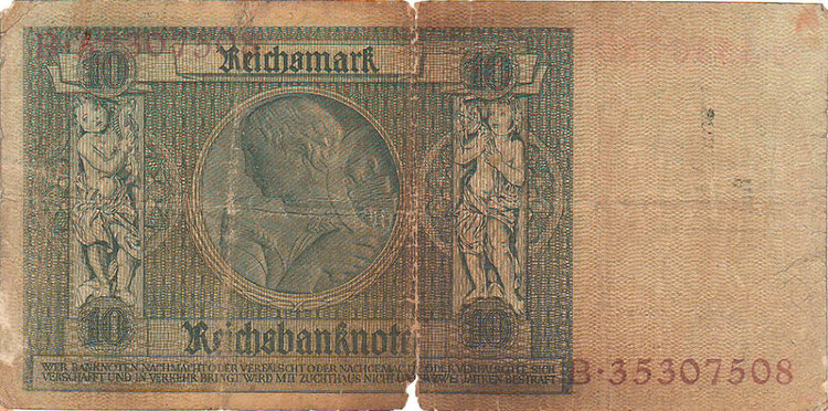 10 рейхсмарок 1929 г. Третий рейх