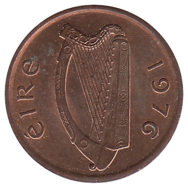 Ирландия 1/2 пенни 1976 год