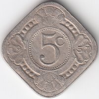 Нидерландские Антильские острова 5 центов 1957 год