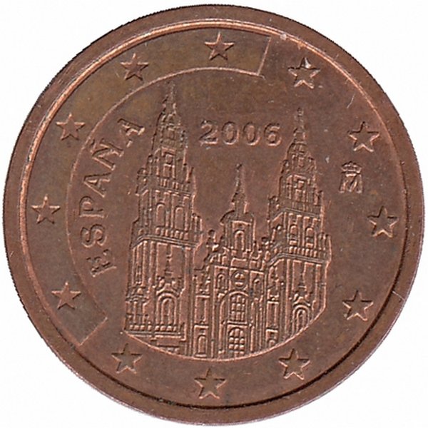 Испания 2 евроцента 2006 год