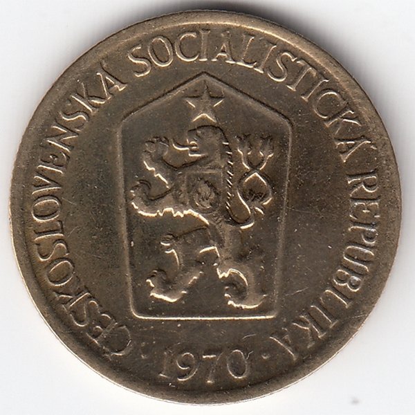 Чехословакия 1 крона 1970 год (UNC)