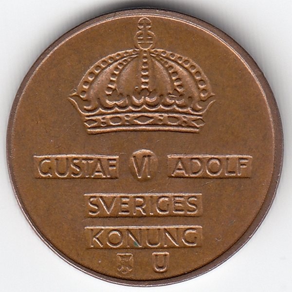 Швеция 2 эре 1971 год