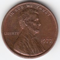 США 1 цент 1977 год