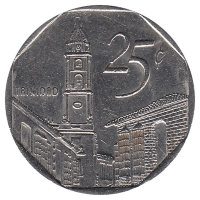 Куба 25 сентаво 2000 год