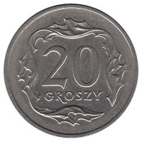 Польша 20 грошей 1990 год