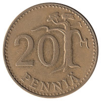 Финляндия 20 пенни 1963 год