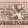 Банкнота 10 марок 1971 г. ГДР