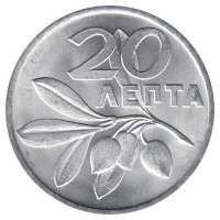 Греция 20 лепт 1973 год (UNC)