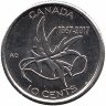 Канада 10 центов 2017 год