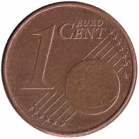 Германия 1 евроцент 2008 год (F)