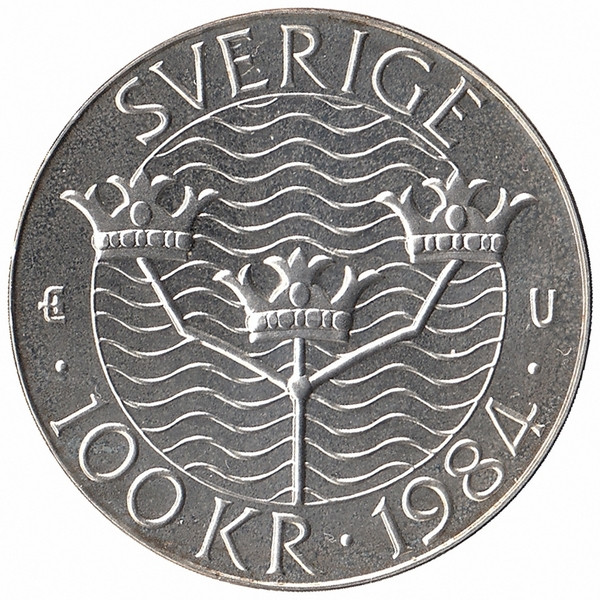 Швеция 100 крон 1984 год (Стокгольмская конференция)