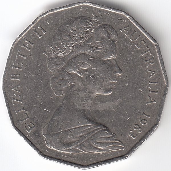 Австралия 50 центов 1983 год