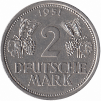 ФРГ 2 марки 1951 год (J)