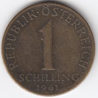 Австрия 1 шиллинг 1961 год