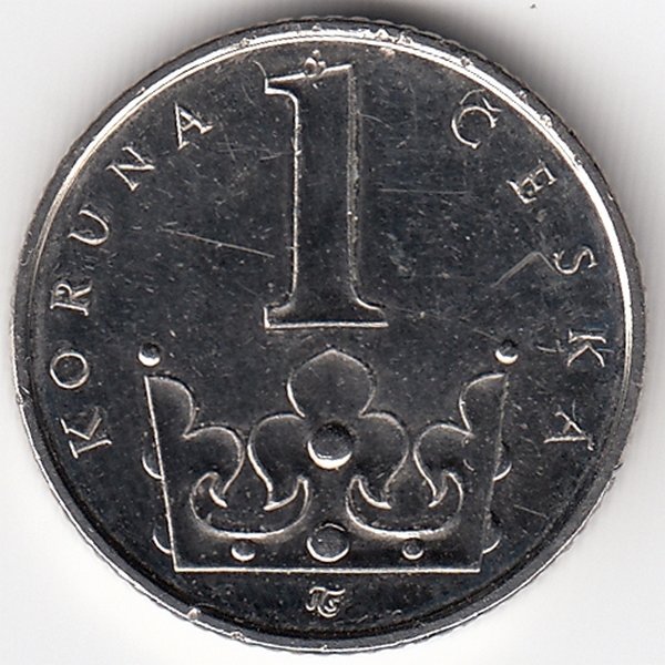 Чехия 1 крона 2002 год