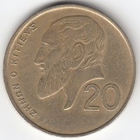 Кипр 20 центов 1990 год
