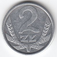 Польша 2 злотых 1989 год