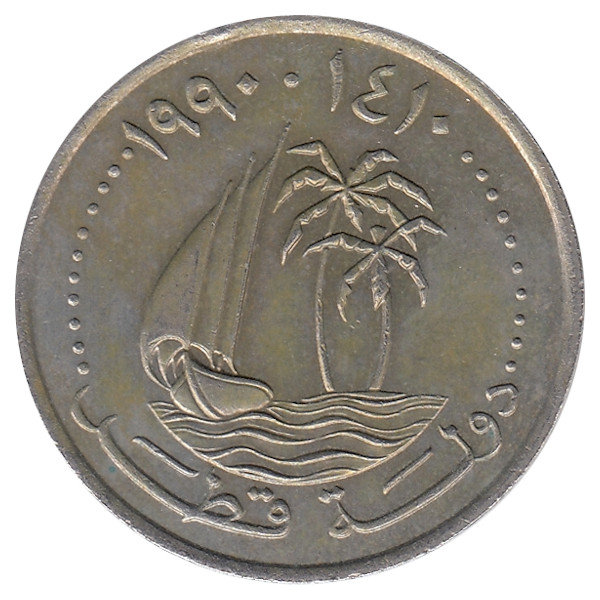 Катар 50 дирхамов 1990 год
