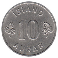 Исландия 10 эйре 1958 год