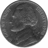 США 5 центов 1998 год (P)