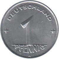 ГДР 1 пфенниг 1949 год (A)