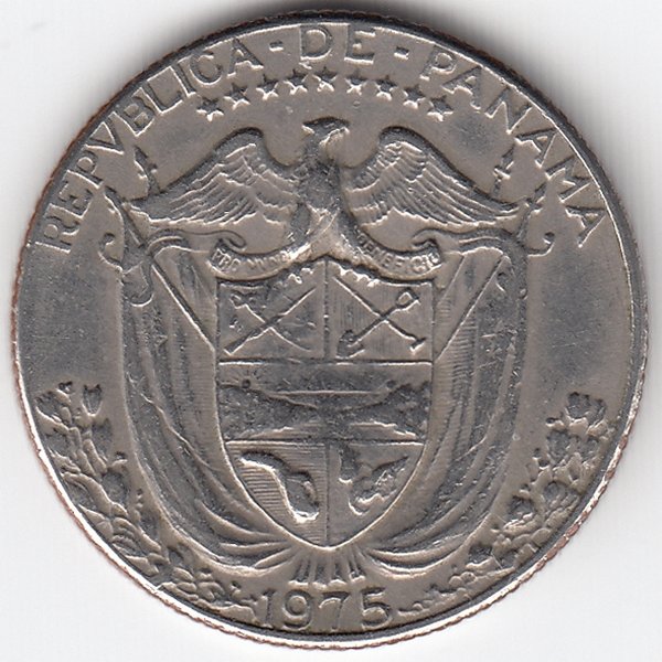 Панама  1/4 бальбоа  1975 год