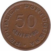 Мозамбик (в составе Португалии) 50 сентаво 1957 год