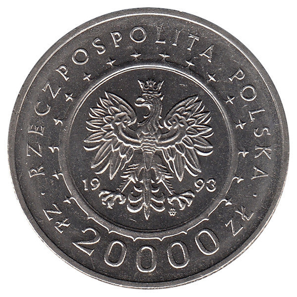 Польша 20 000 злотых 1993 год