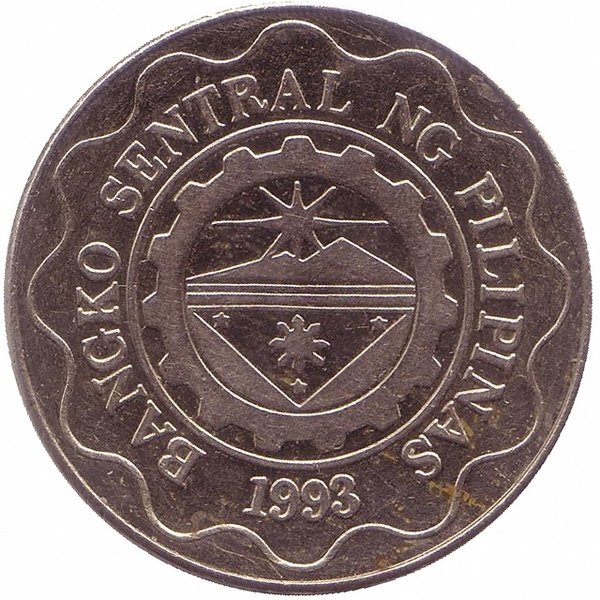 Филиппины 5 песо 1997 год (UNC)