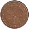 Германия 1 евроцент 2002 год (A)
