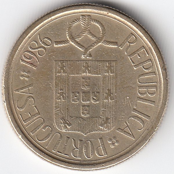 Португалия 5 эскудо 1986 год