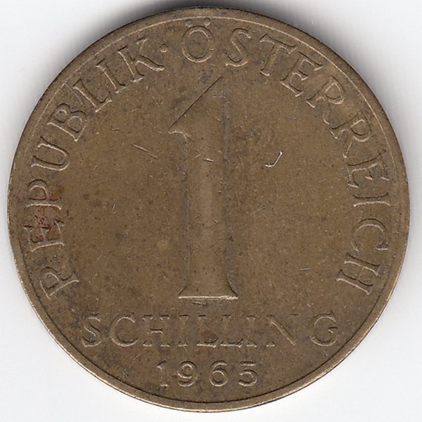 Австрия 1 шиллинг 1965 год
