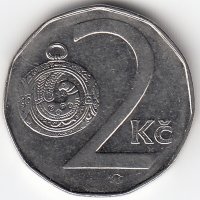 Чехия 2 кроны 1996 год