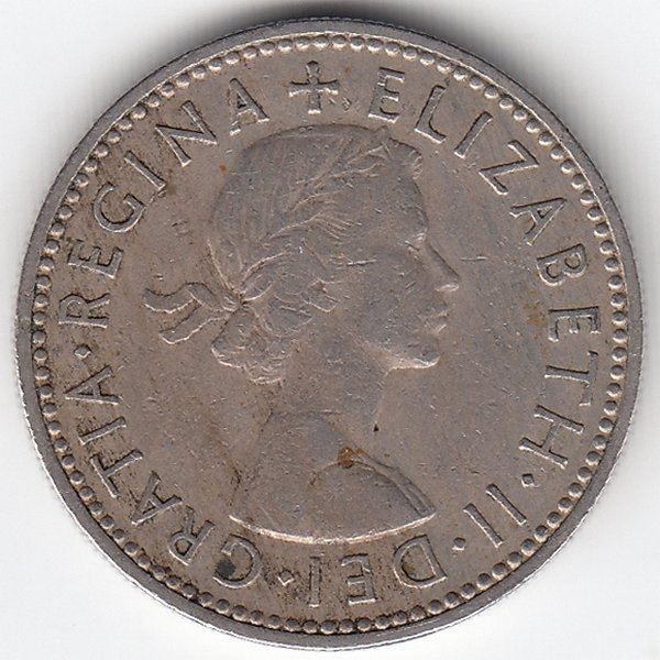Великобритания 1 шиллинг 1958 год (Герб Шотландии)