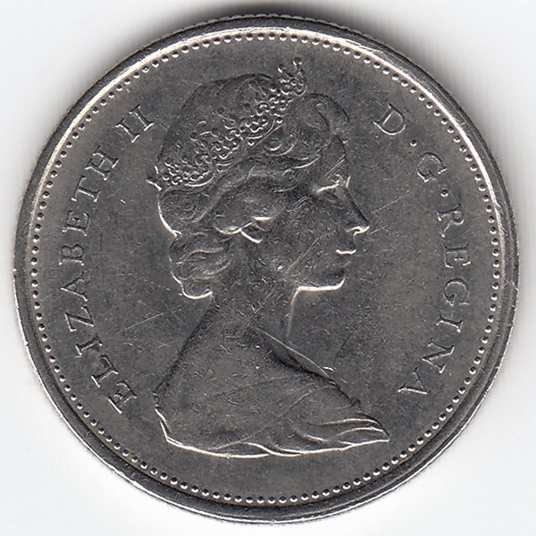 Канада 25 центов 1971 год