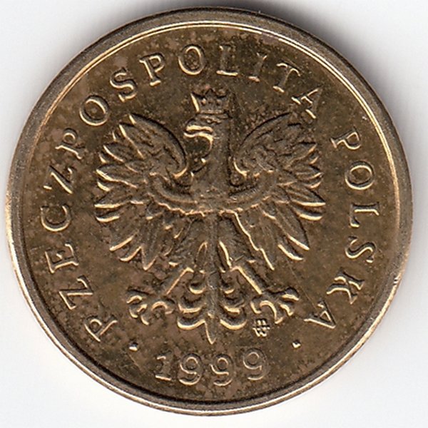 Польша 2 гроша 1999 год