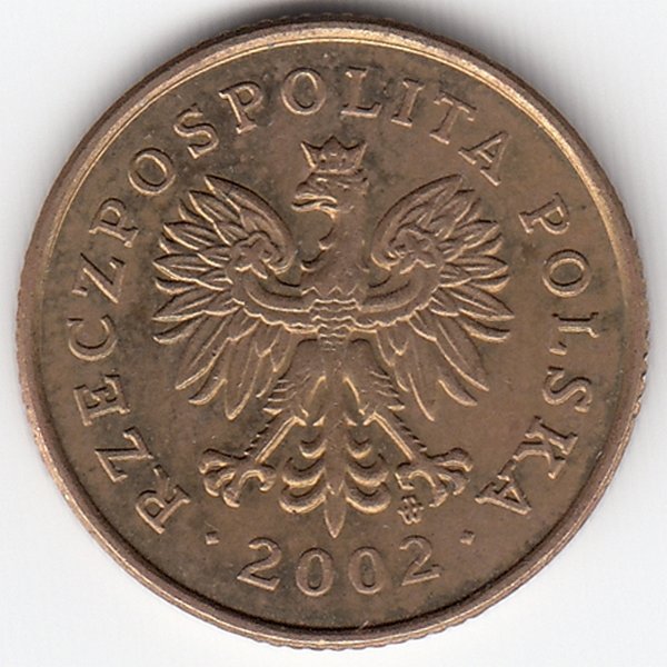 Польша 5 грошей 2002 год