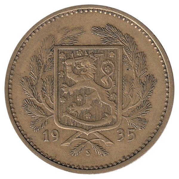 Финляндия 5 марок 1935 год